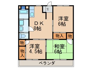 サンハイツ引野口の物件間取画像